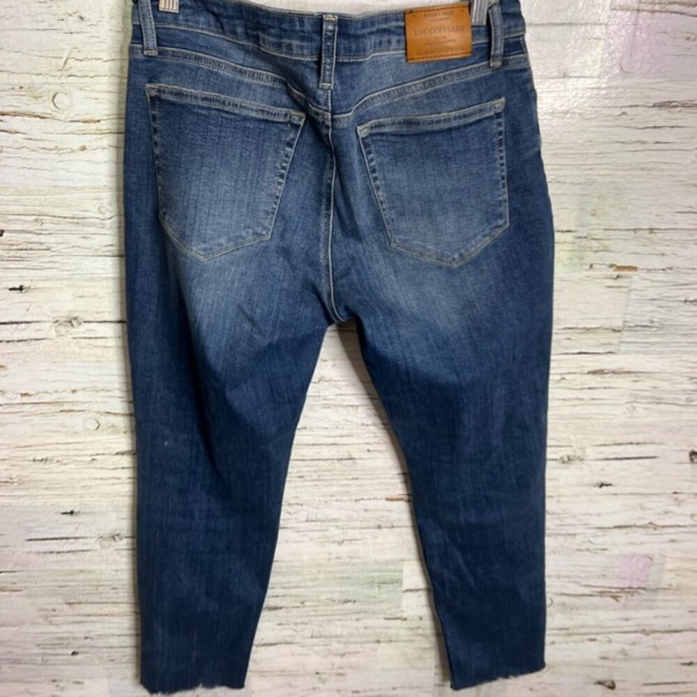 Lucky Brand Lolita Skinny Ankle Twilight Blue Denim Jeans Size 10/30 - Picture 7 of 8